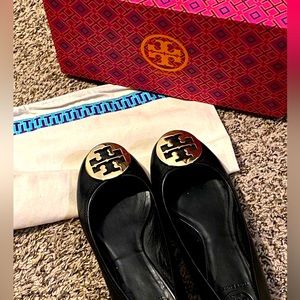 Tory Burch Black Reva Ballet Flats size 8.5